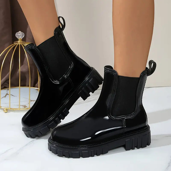 Bottines chelsea tendance - élégantes bottines noires pour femmes