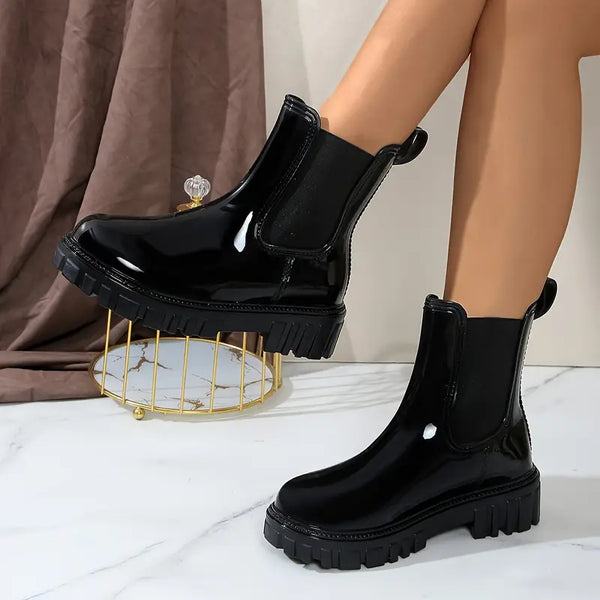 Bottines chelsea tendance - élégantes bottines noires pour femmes