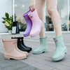 Bottines de pluie étanches - bottes en caoutchouc chic pour femme