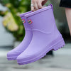 Bottines de pluie étanches - bottes en caoutchouc chic pour femme