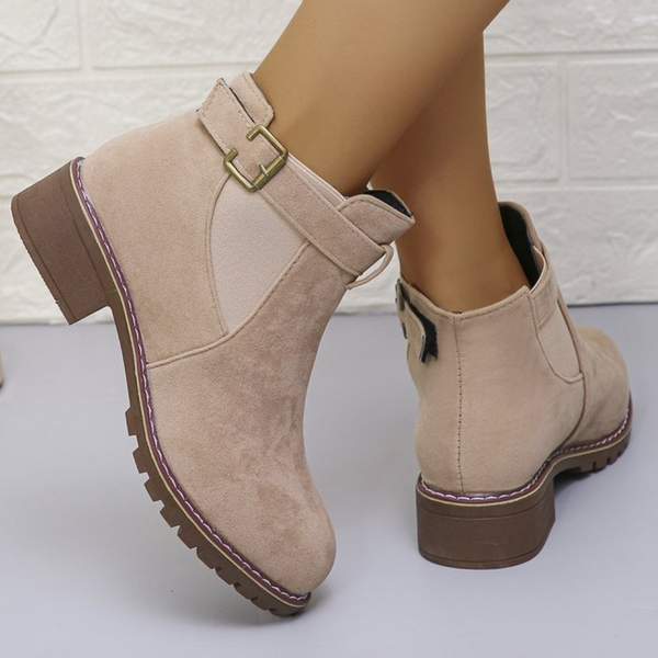 Bottines - élégantes bottines en suede pour femmes