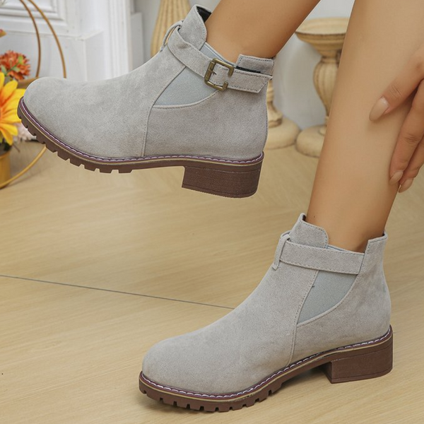 Bottines - élégantes bottines en suede pour femmes