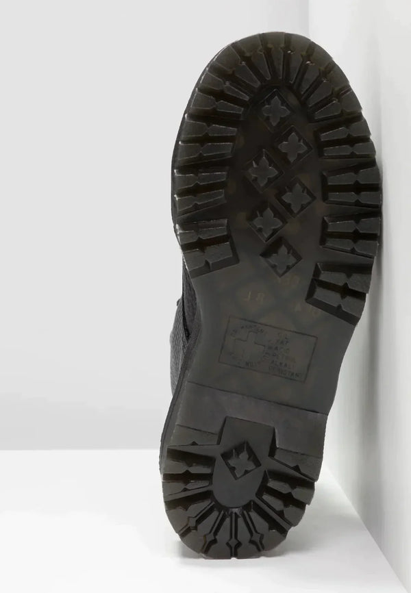 Bottines en similicuir (PU) noir - élégantes avec plateforme et lacets