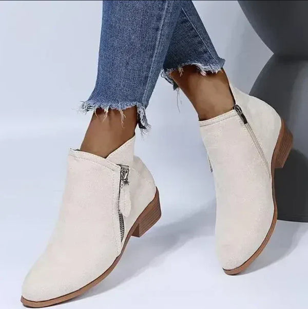 Bottines tendance - chaussures zippées pour femmes