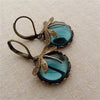 Boucles d'oreilles libellule suspendues - boucles en bronze vintage pour femmes
