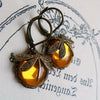 Boucles d'oreilles libellule suspendues - boucles en bronze vintage pour femmes