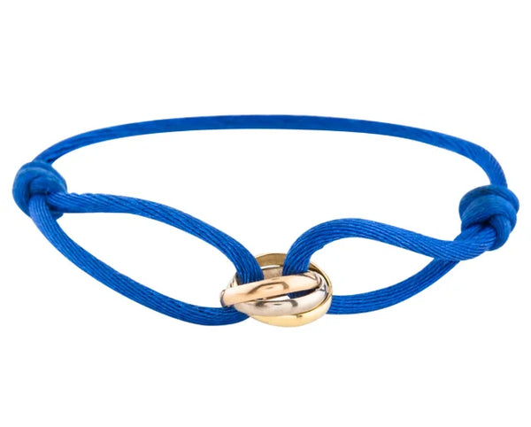 Bracelet élégance trinity - bracelet raffiné pour femmes avec accents dorés et argentés