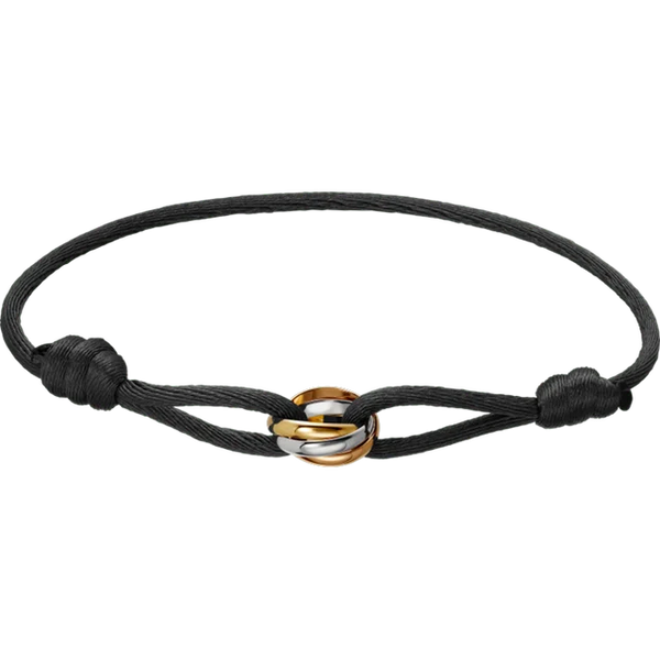 Bracelet élégance trinity - bracelet raffiné pour femmes avec accents dorés et argentés