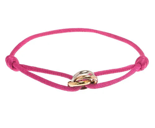 Bracelet élégance trinity - bracelet raffiné pour femmes avec accents dorés et argentés