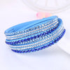 Bracelet en strass wrap - accessoire multi-couches pour femmes