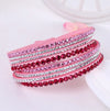 Bracelet en strass wrap - accessoire multi-couches pour femmes