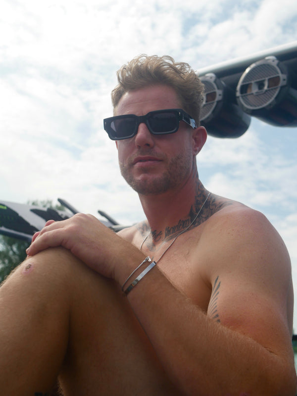 Bracelet jonc argent unisexe - Taille unique