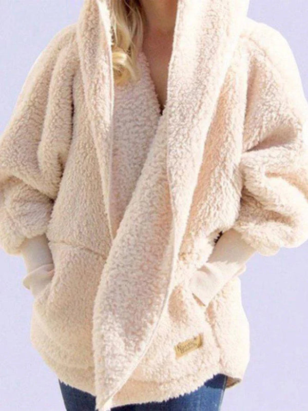 Cardigan en fausse fourrure - veste oversize pour femmes