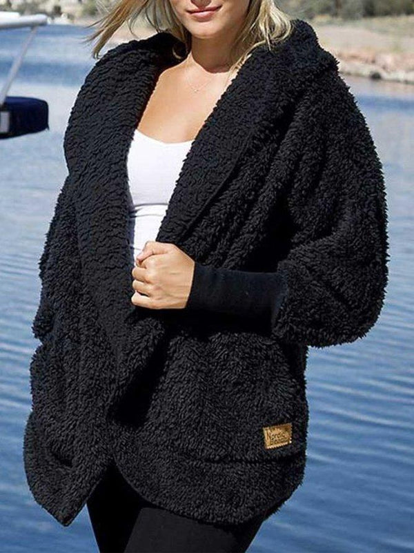 Cardigan en fausse fourrure - veste oversize pour femmes