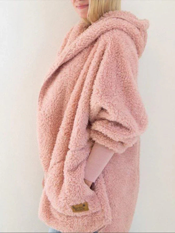 Cardigan en fausse fourrure - veste oversize pour femmes