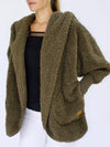 Cardigan en fausse fourrure - veste oversize pour femmes