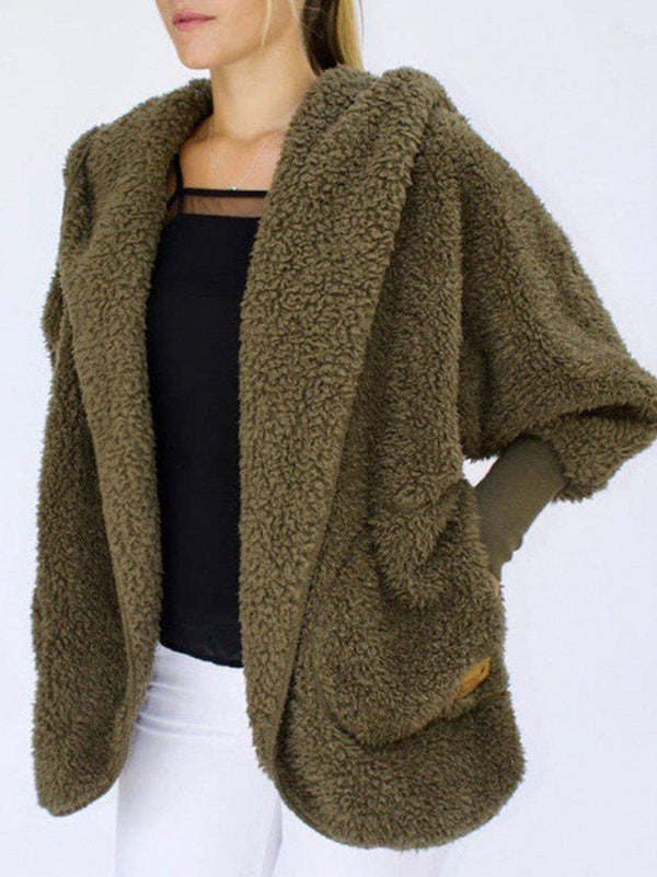 Cardigan en fausse fourrure - veste oversize pour femmes