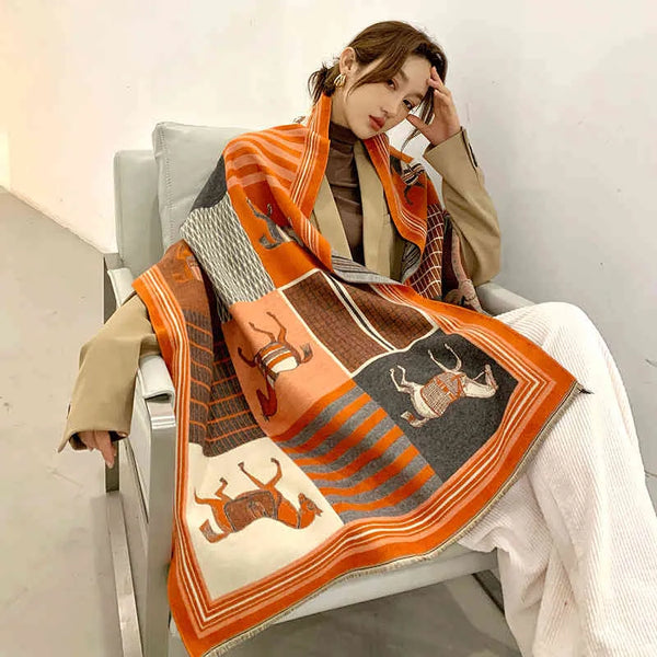 Châle de premium - enveloppe élégante pour femmes oversized