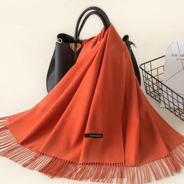 Châle d'hiver en maille douce - écharpe raffinée pour dames