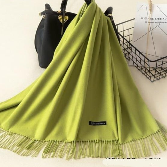 Châle d'hiver en maille douce - écharpe raffinée pour dames