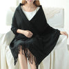 Châle en maille douce - étole chaleureuse et élégante pour femmes
