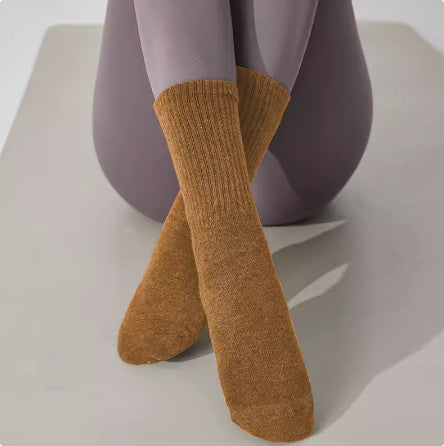 Chaussures de yoga antidérapantes pour femmes - chaussettes de sport en coton