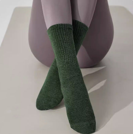 Chaussures de yoga antidérapantes pour femmes - chaussettes de sport en coton