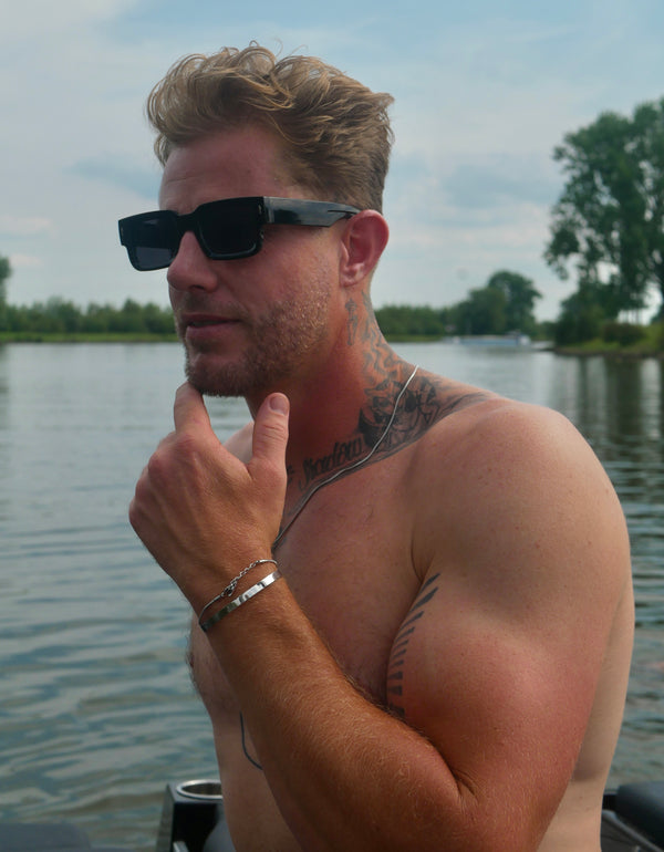 Collier chaîne argent unisexe - Taille unique