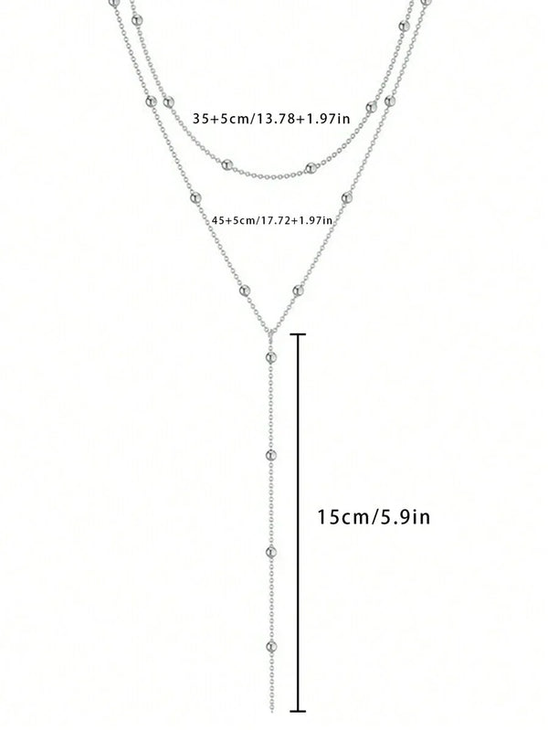 Collier y superposé en 3 pièces - bijoux en or élégant pour femmes