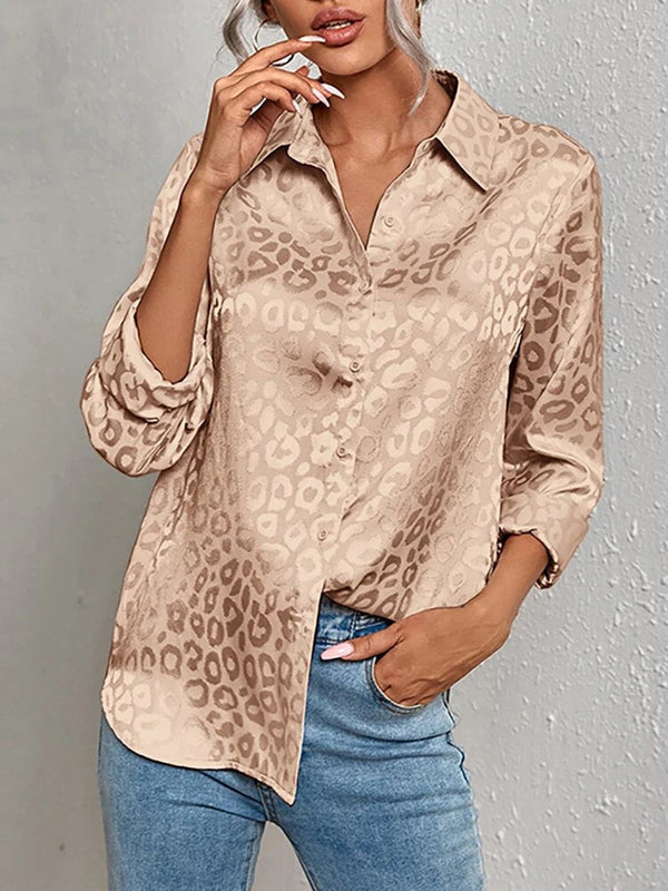 Blouse léopard légère pour femmes - un style décontracté au quotidien