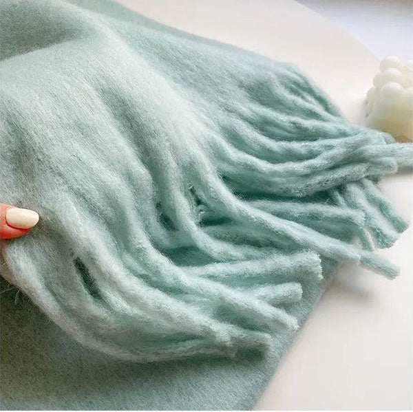 Écharpe en maille douce de premium - accessoire élégant pour l'hiver