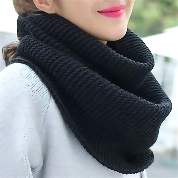 Écharpe en tricot infini - accessoire chaud pour l'hiver féminin