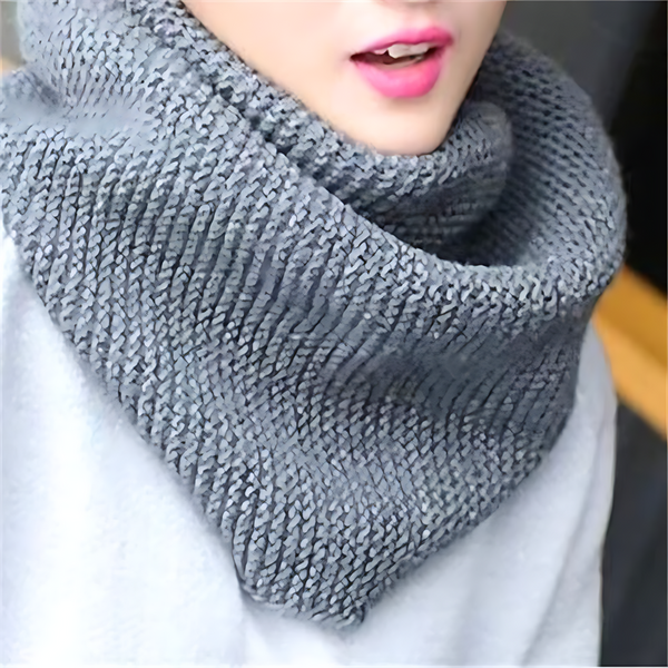 Écharpe en tricot infini - accessoire chaud pour l'hiver féminin