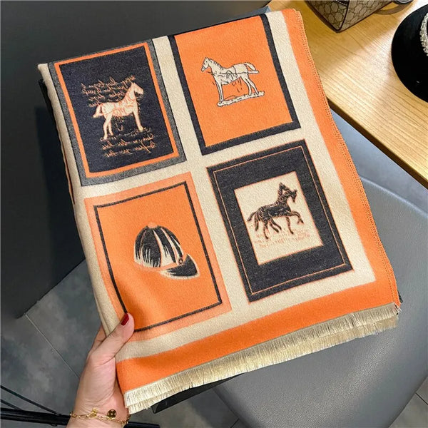 Écharpe premium - wrap oversize tendance pour femmes