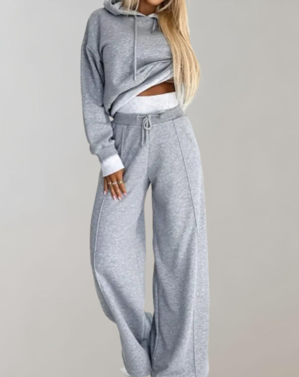Ensemble 2 pièces : sweat à capuche et pantalon - loungewear moderne pour femmes