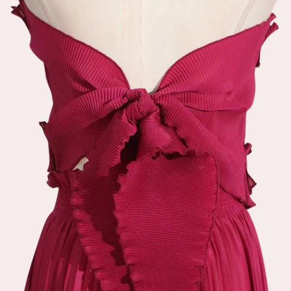 Ensemble contemporain 2 pièces - haut élégant et pantalons plissés