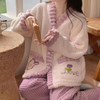 Ensemble de détente 3 pièces - cardigan douillet et pyjama assorti