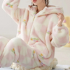 Ensemble de loungewear en polaire rose - pyjama cosy pour dames