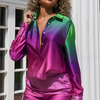 Ensemble de loungewear en satin - composé de 2 pièces pour femmes élégantes