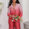 Ensemble de loungewear en satin - composé de 2 pièces pour femmes élégantes