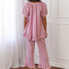 Ensemble de pyjama à carreaux - set loungewear élégant pour femmes