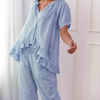 Ensemble de pyjama à carreaux - set loungewear élégant pour femmes