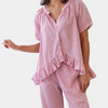 Ensemble de pyjama à carreaux - set loungewear élégant pour femmes