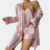 Ensemble de pyjama en satin 2 pièces - nuit élégante pour femmes
