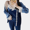 Ensemble de pyjama en velours 2 pièces - élégance féminine