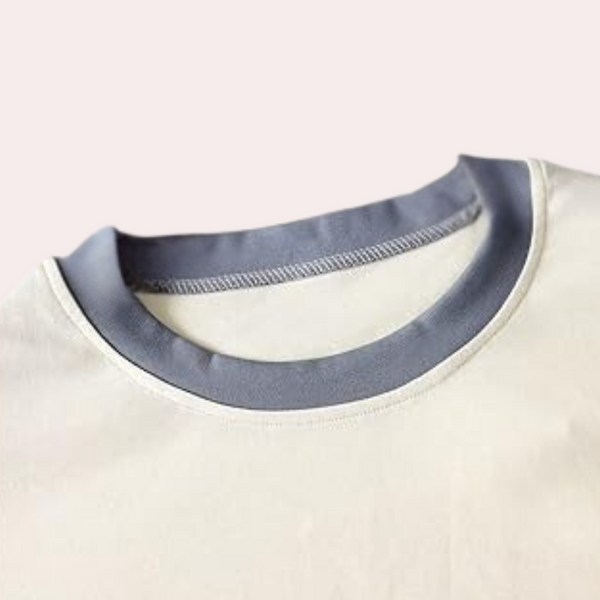 Ensemble pyjama 2 pièces - pyjamas pour femmes crème avec imprimé canard