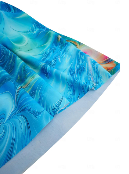 Ensemble tankini 2 pièces pour femmes - maillot de bain à motifs floraux bleus