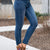 Jean skinny bleu - denim chic taille haute pour femmes