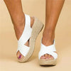 Sandales compensées femmes - style espadrille tendance pour vos sorties estivales