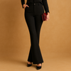 Pantalons évasés pour femmes - tailleur taille haute pour un look chic au bureau et en soirée